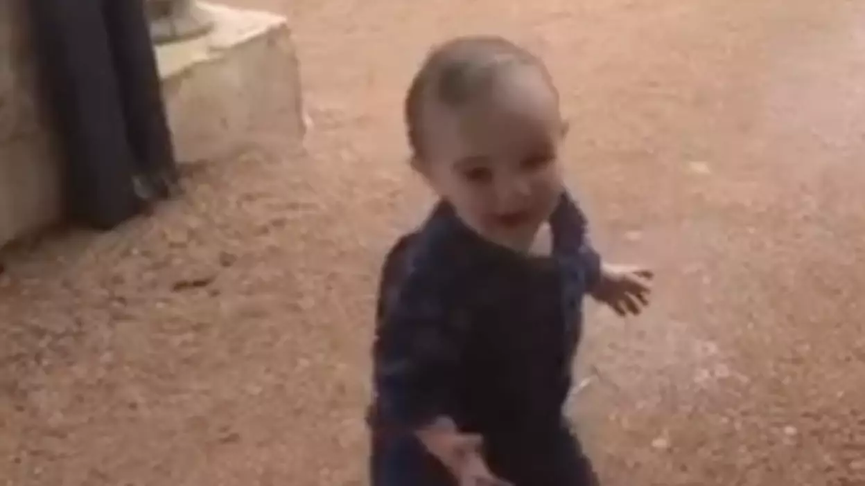 Toddler Sees Rain For The First Time In Drought Stricken South Australia