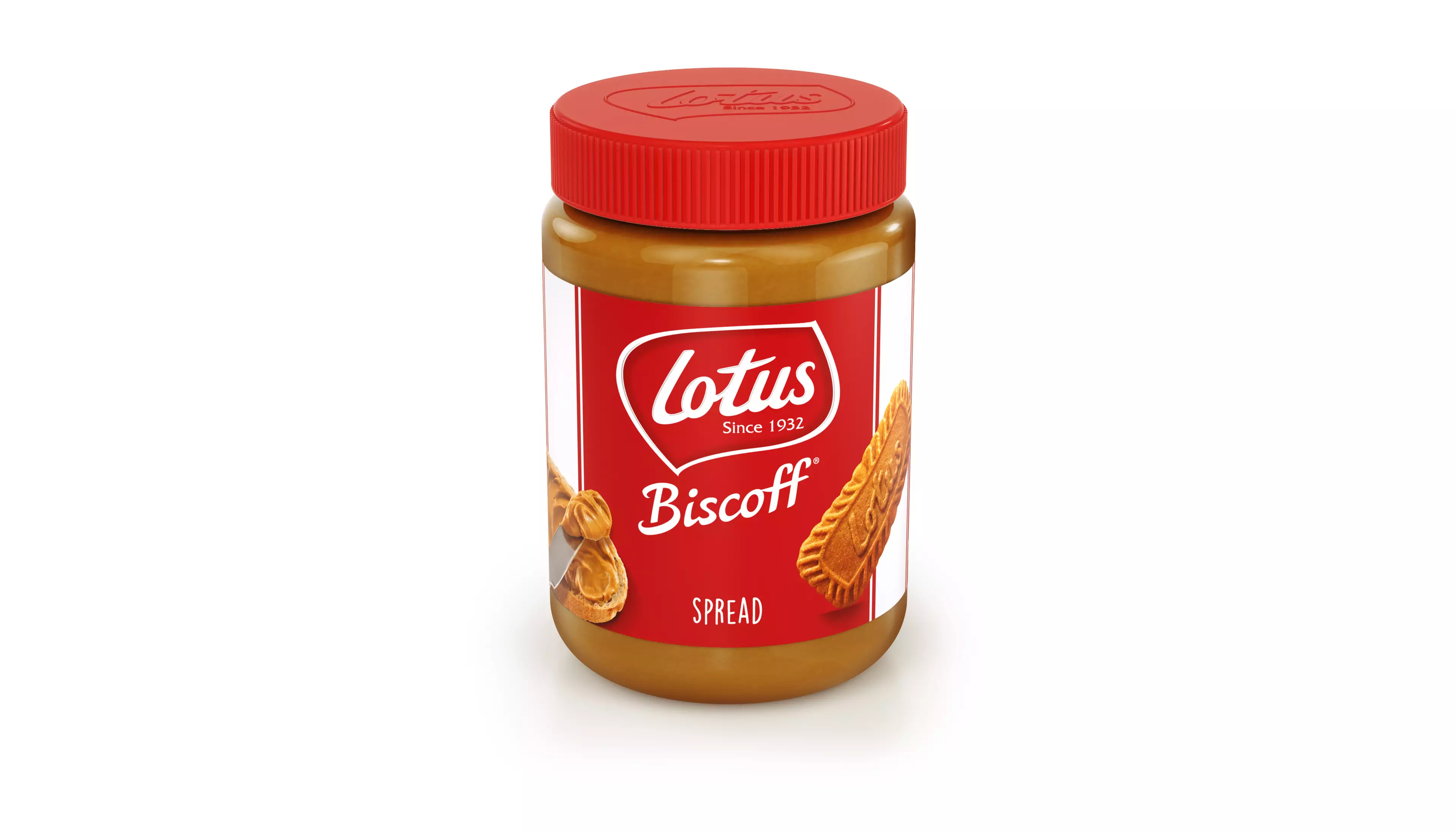 The huge tub contains 750g of delicious Biscoff spread (
