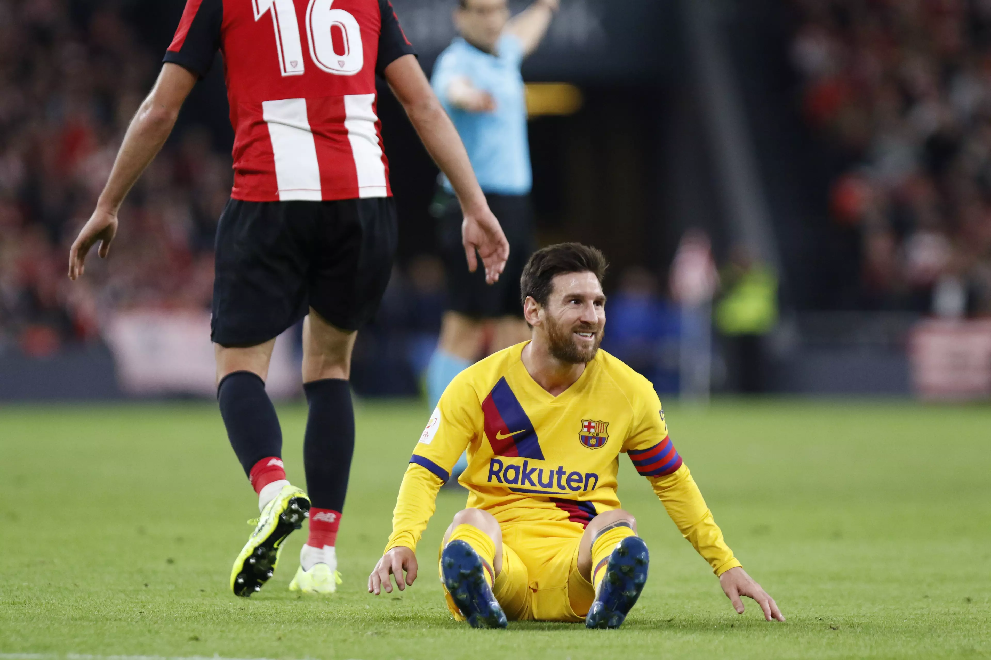Messi left frustrated by Athletic. Image: PA Images