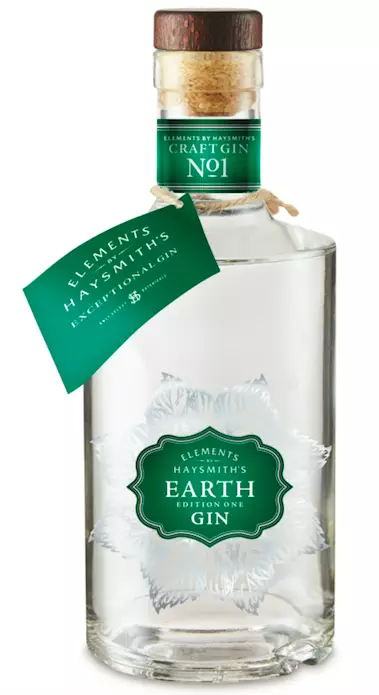 The 'Earth' gin is flavoured with citrus (