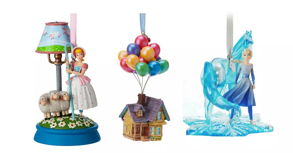 Left to right: Bo Peep, the house from Up! and Elsa (