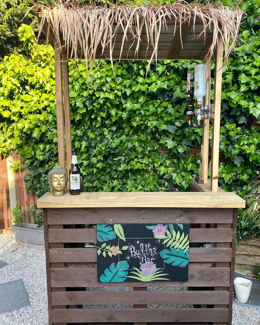 We love Instagrammer Holly Lander's Tiki hideaway complete with chalkboard sign and Buddha (