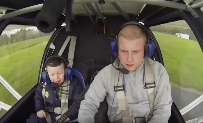 Pilot Takes His 5-Year-Old Brother Who Suffers From A Rare Neurodevelopmental Disorder For His First Flight