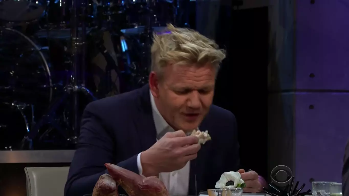 Gordon Ramsay And James Corden Ate Some Disgusting Stuff To Avoid Answering Awkward Questions