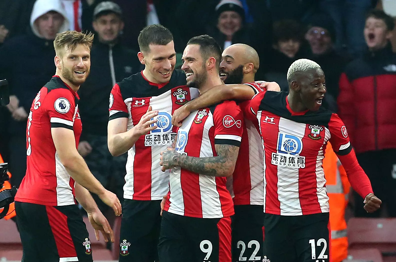 Southampton celebrate Danny Ings' winner against Spurs on New Year's Day