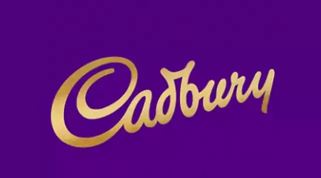 The old Cadbury logo was thicker and slanted (