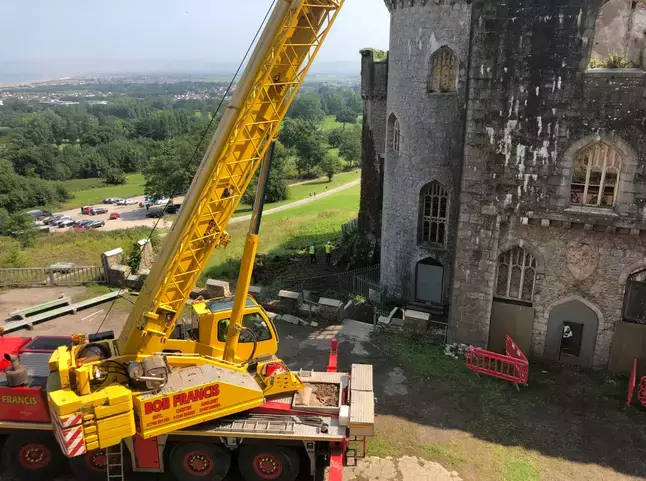 Production is underway at Gwrych Castle (