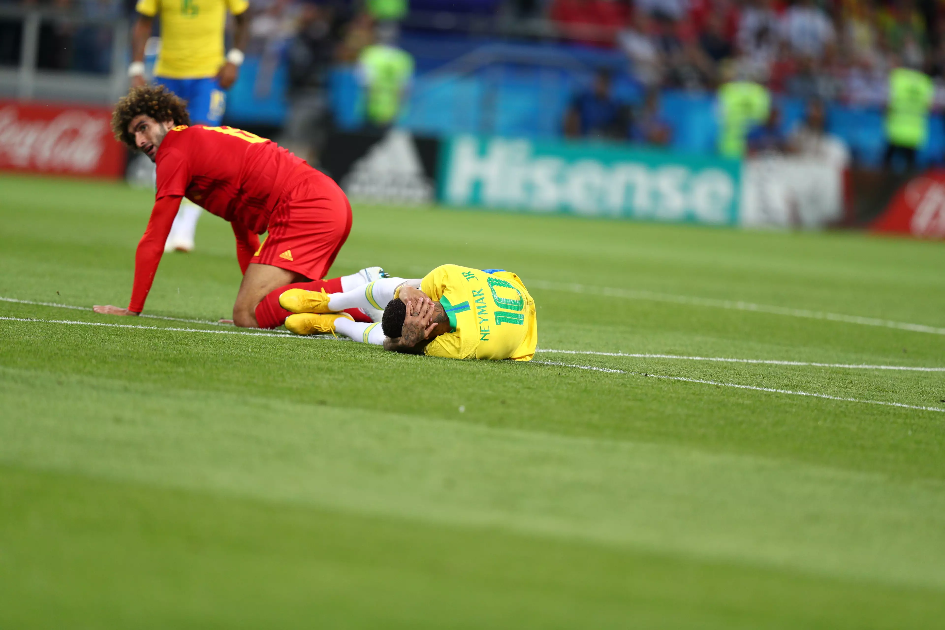 Pretty much sums up most of Neymar's World Cup. Image: PA Images