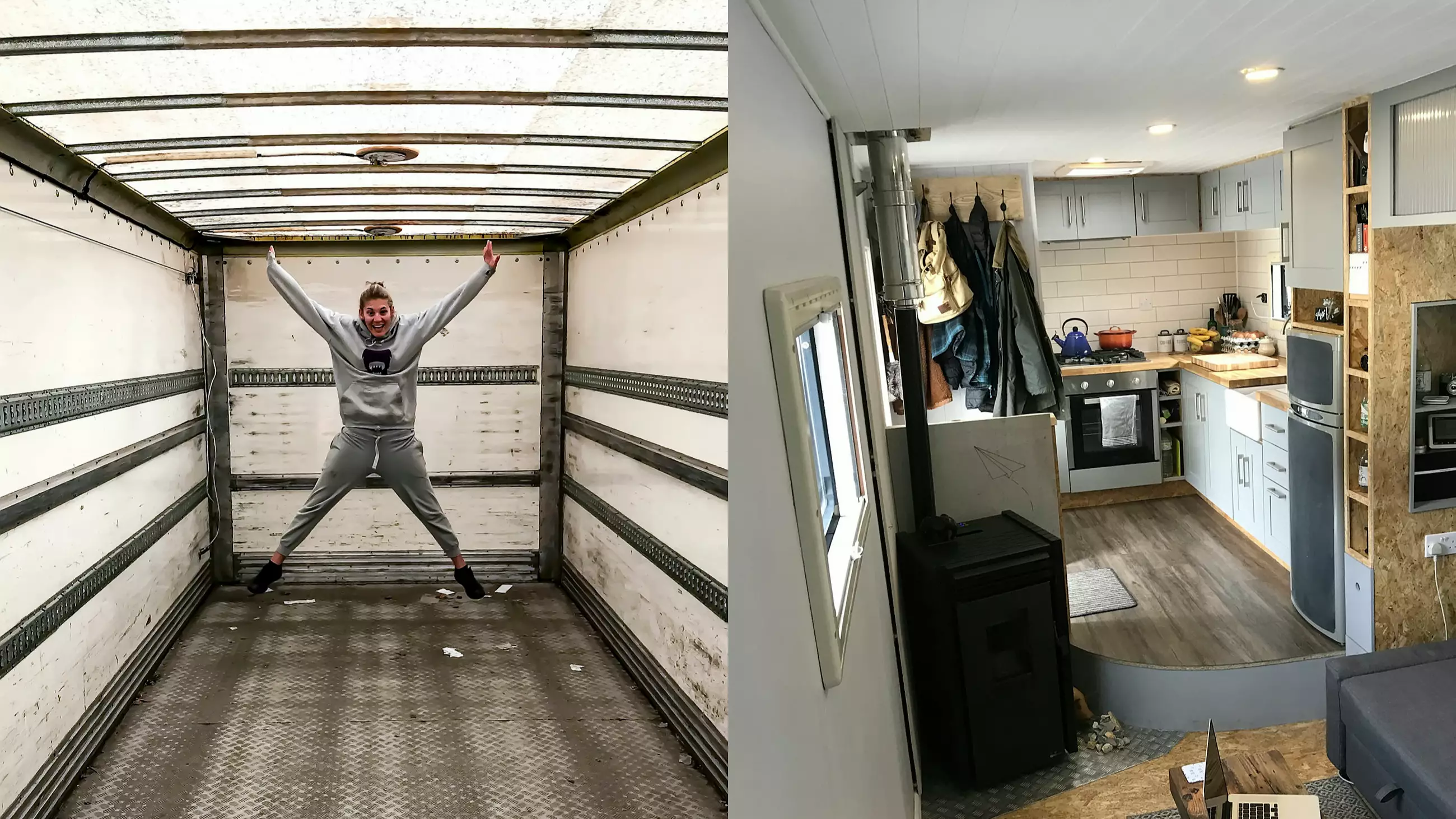 ​Couple Renovate Knackered Old Bread Van Into Dream Home For Just £20k