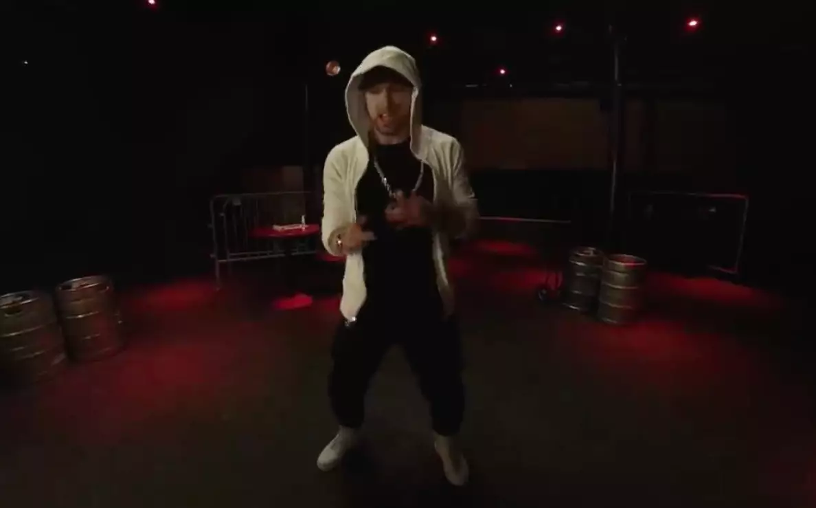 Eminem in action
