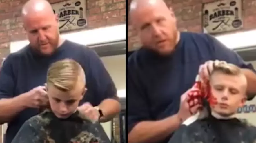 Barber Gets Hilarious Payback On Kid Who Pranked Him