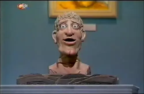 Or is this Cristiano Ronaldo's bust. Image: CiTV