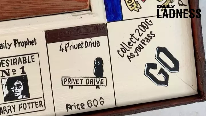 Man Builds Incredible Monopoly Set For His Harry Potter Obsessed Girlfriend