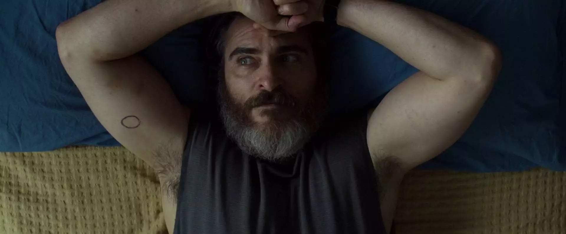You Were Never Really Here is similar to Joker in many ways - though he is much less scrawny in the former.