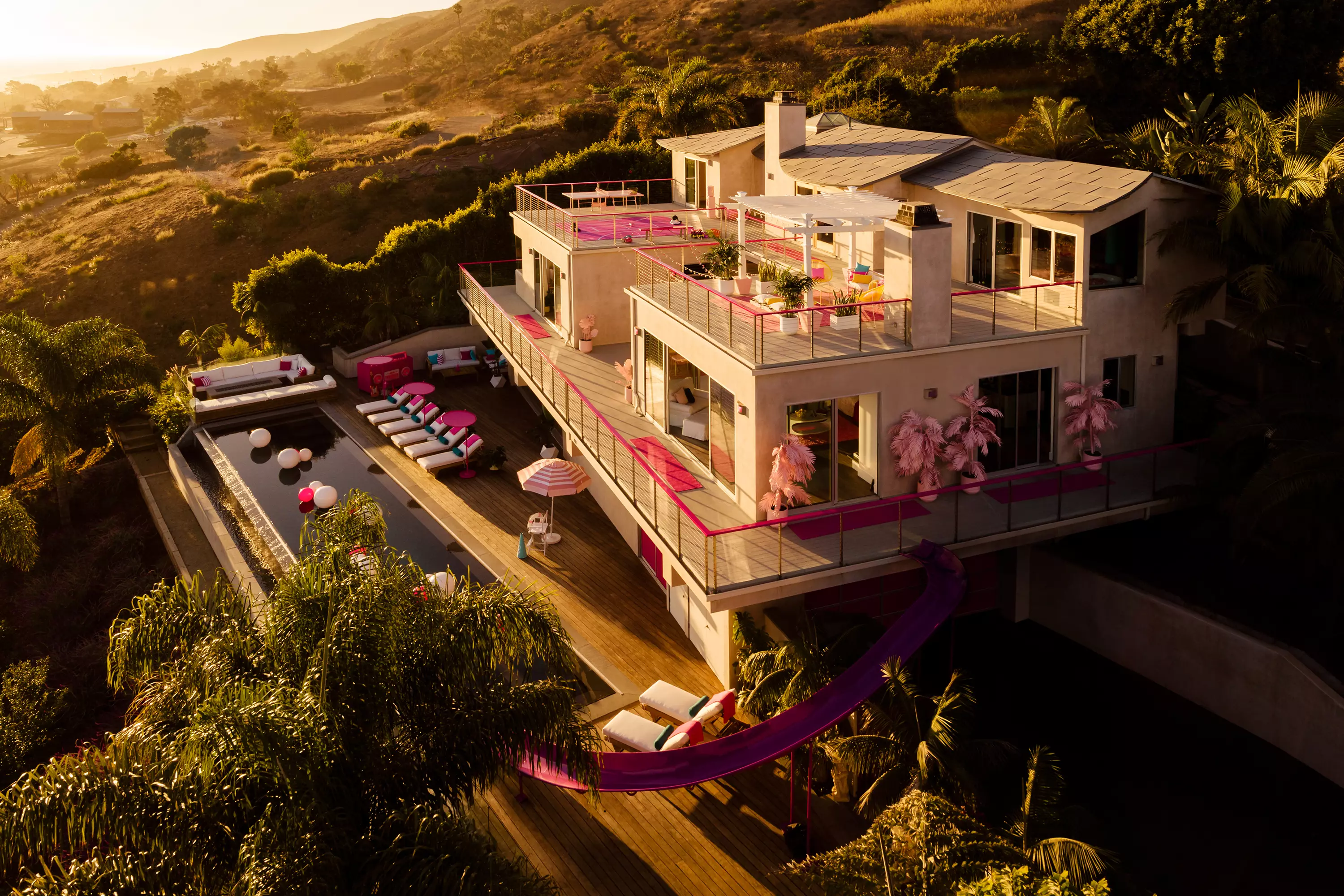 The incredible home is located in Malibu, California. (