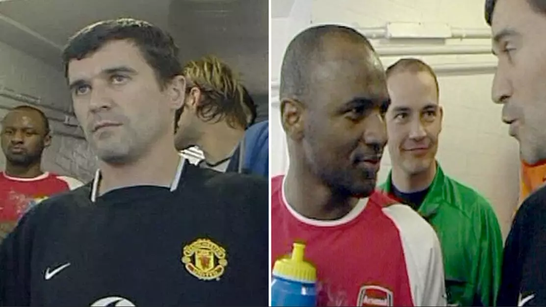 WATCH: Gary Neville Reveals The Truth Behind Keane And Vieira's Infamous Tunnel Bust-Up In 2005