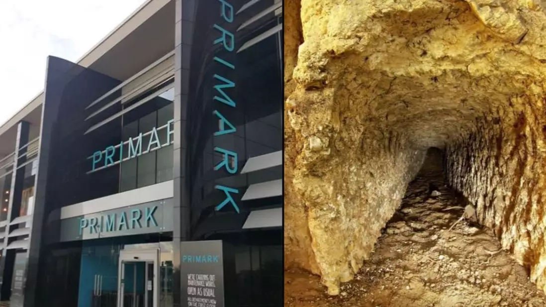 Images Emerge Of Tunnels That Caused A Sinkhole Beneath A Primark