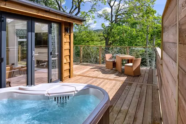 There's even a hot tub.