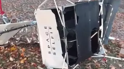 Family Shocked After Equipment From Space Falls Into Their Front Garden