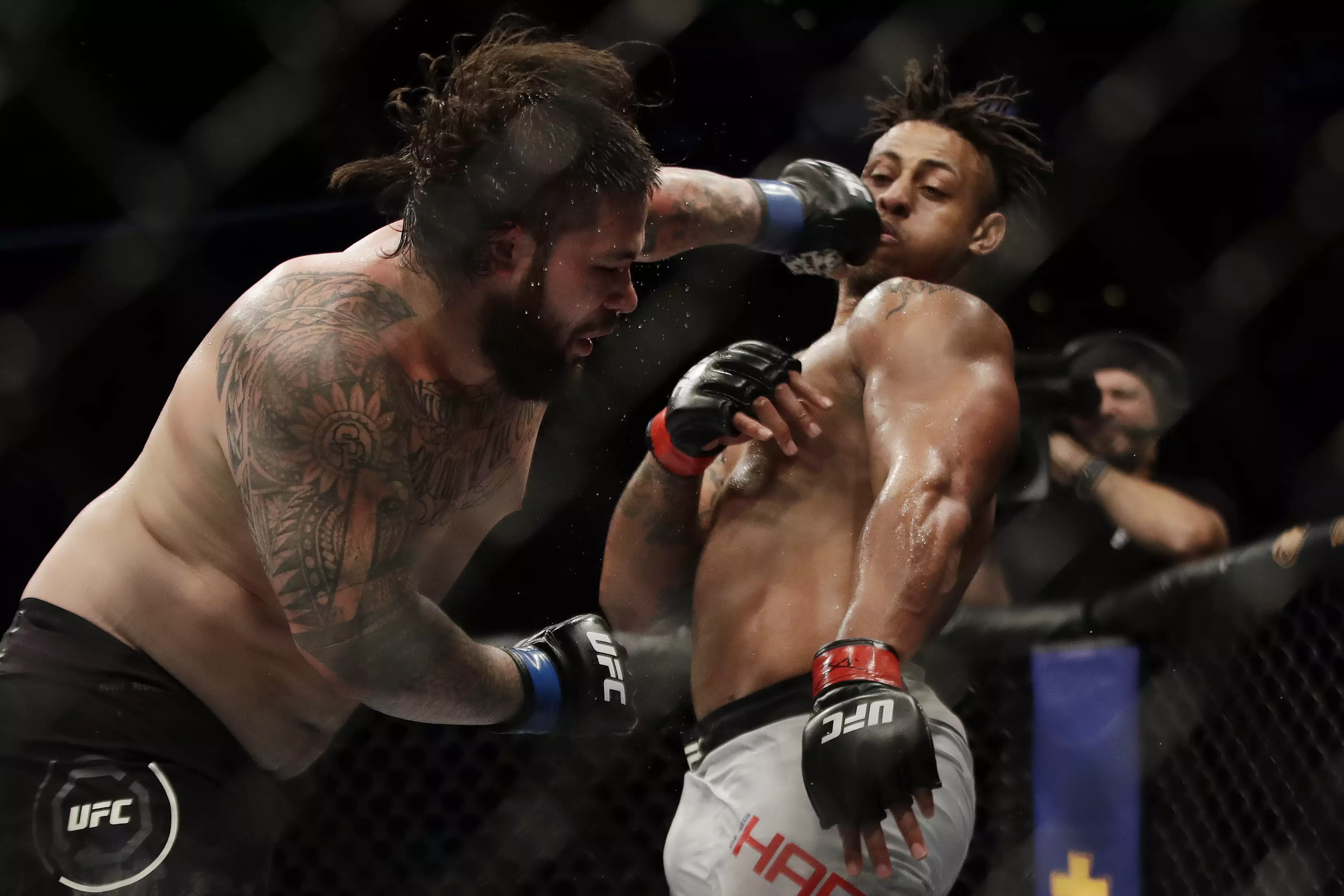 Former NFL defensive end Greg Hardy looked to have won his third straight UFC bout before it was deemed a no contest