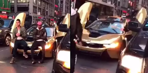YouTuber Blocking NYC Traffic For 'Photoshoot' Gets Windscreen Destroyed