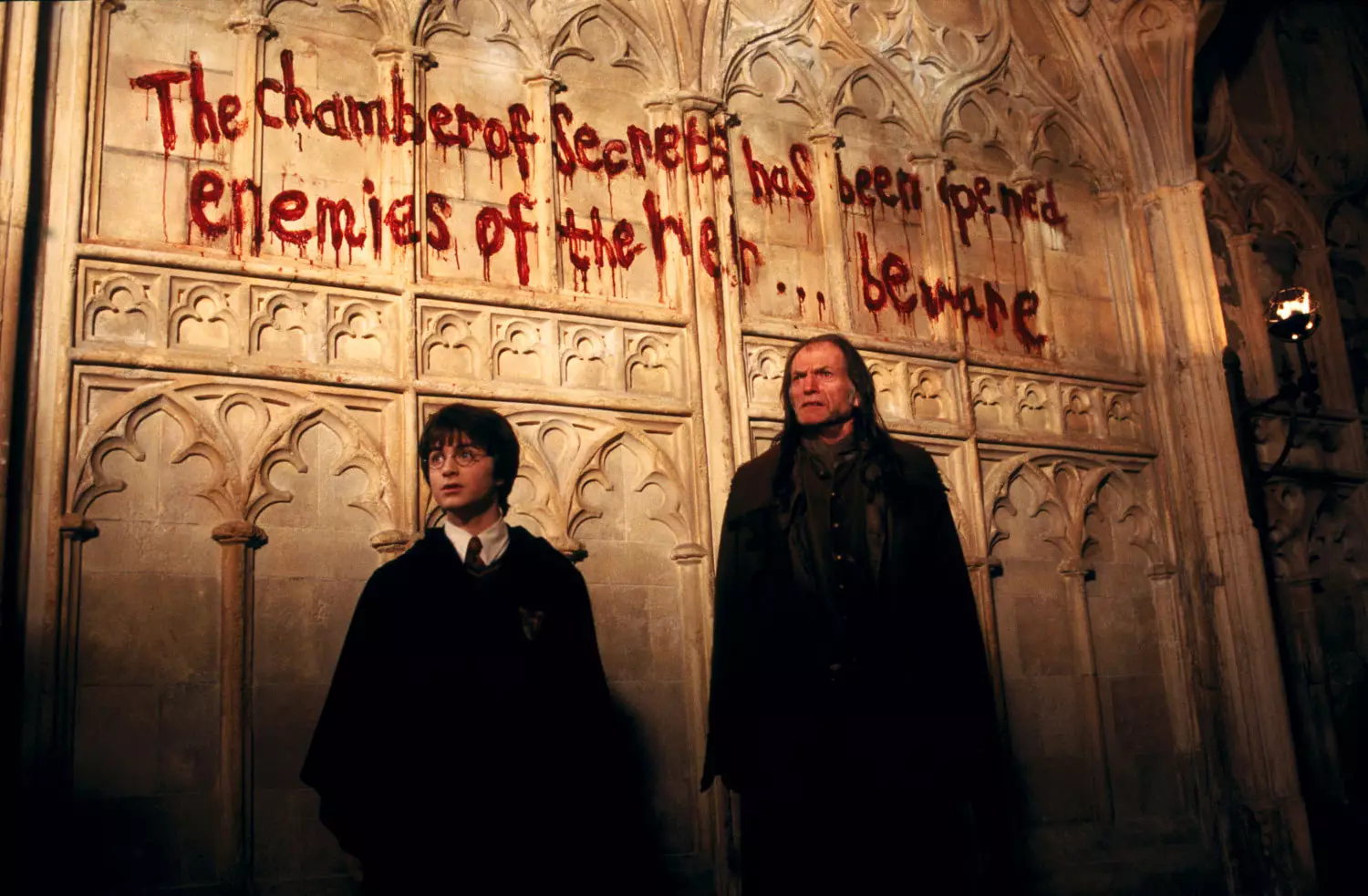 Filch is always aware of trouble in the castle (