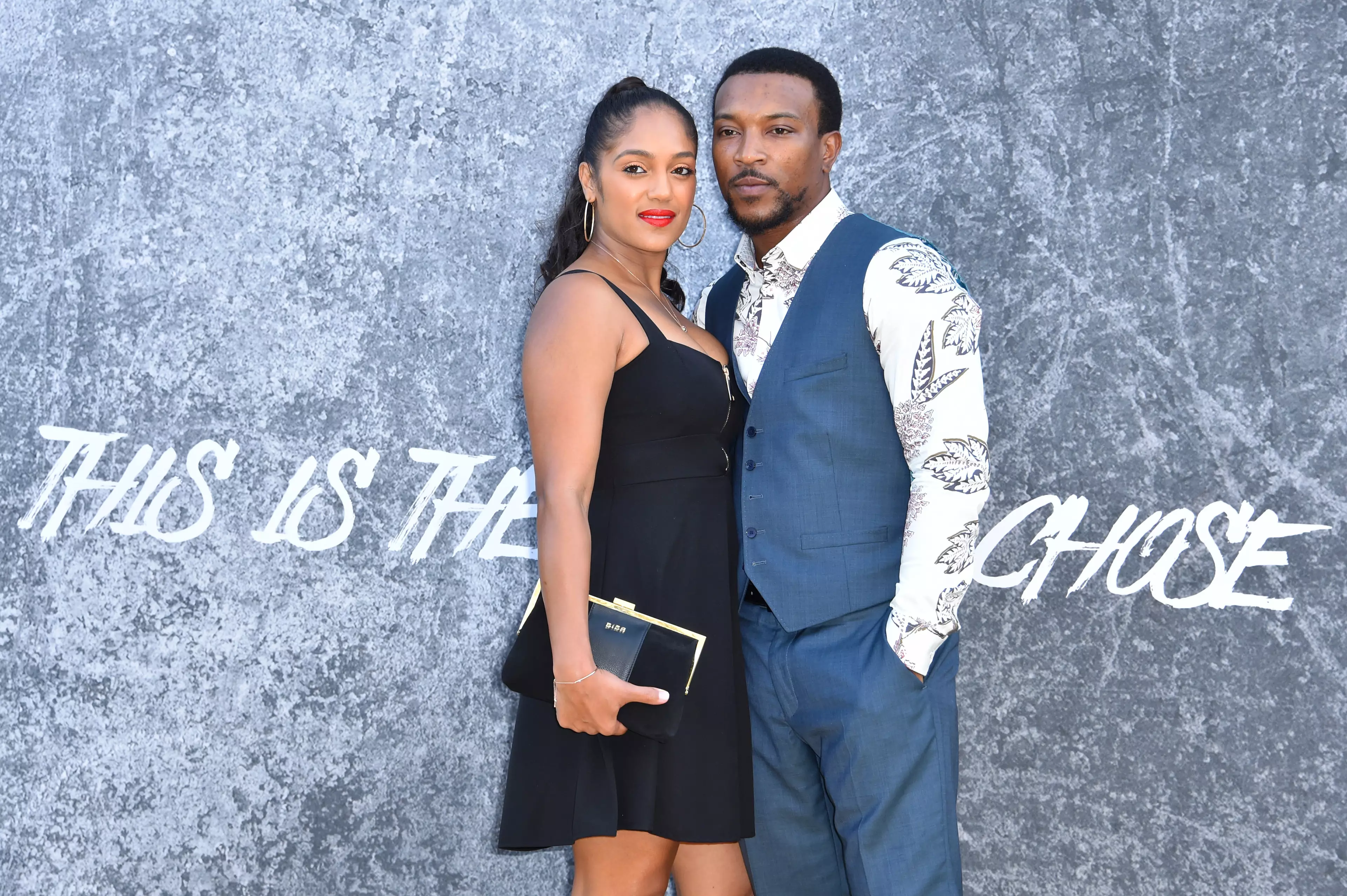 Ashley Walters With Hist Wife Danielle Isaie.