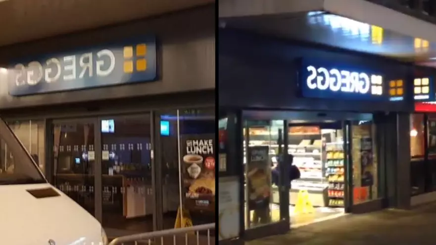 This Greggs Shop Spelled Its Sign Backwards For Brilliant Reason