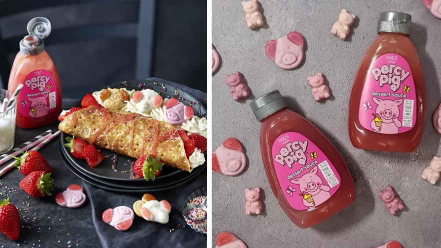 M&S Has Just Launched A Pink Percy Pig Dessert Sauce 