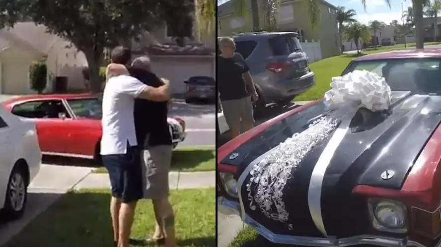 Son Surprises Dad With His Dream Car On His Birthday