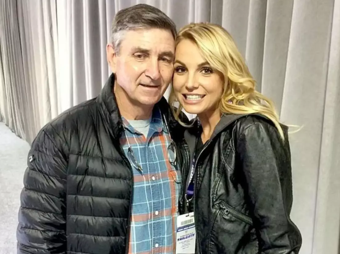 Britney Spears and her father Jamie Spears (