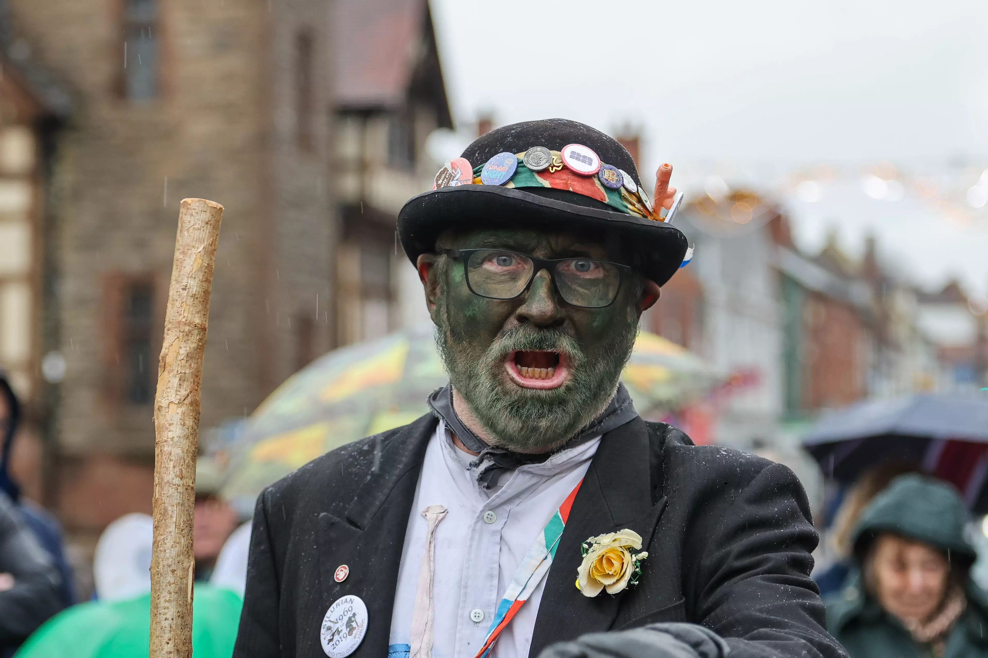 Morris Dancers Dance In Green Paint For First Time In 500 Years