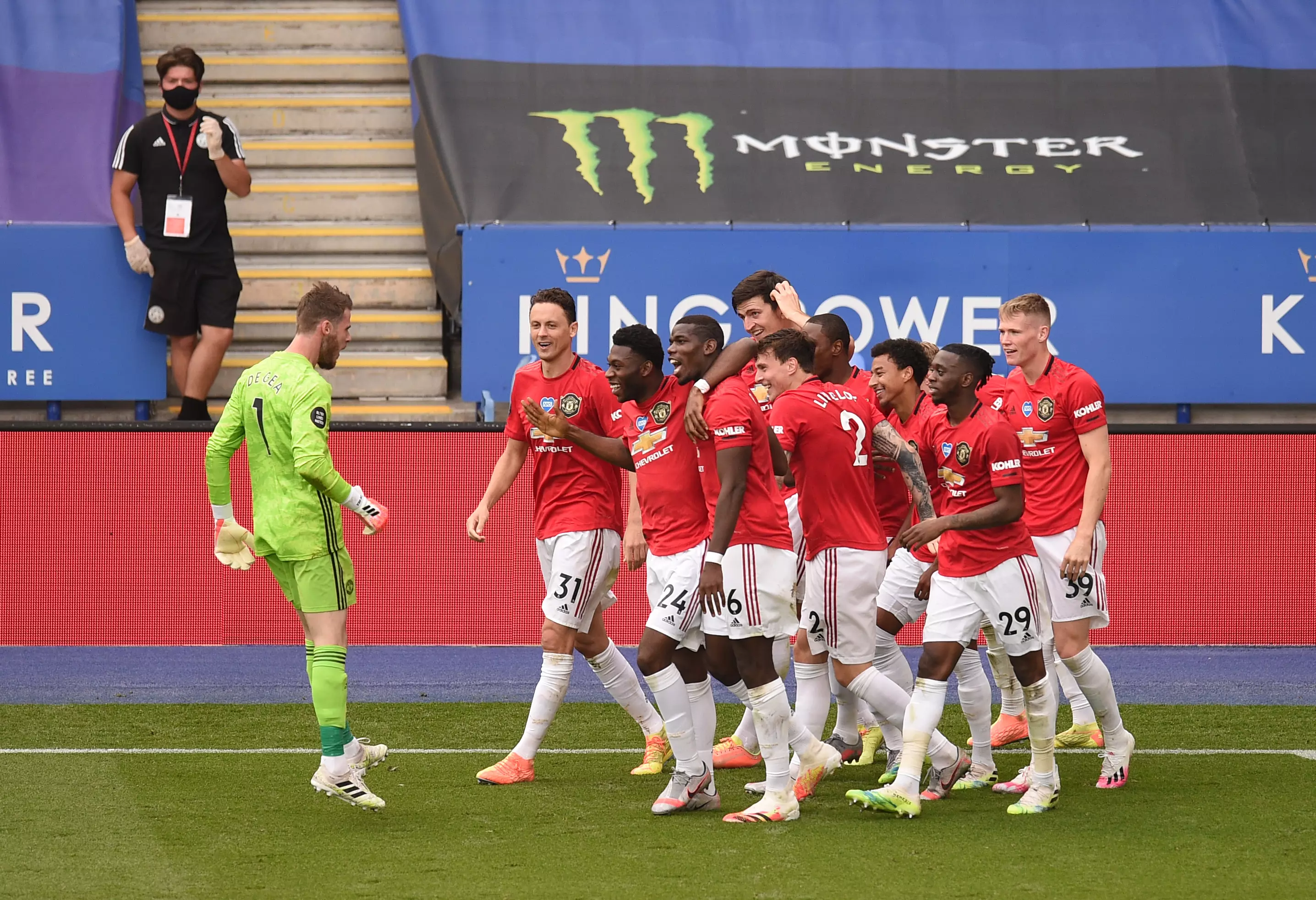 United's win against Leicester secured Champions League football. Image: PA Images