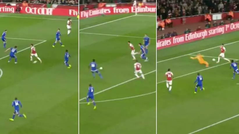 Özil, Lacazette And Aubameyang Combine Perfectly To Score Stunning Team Goal