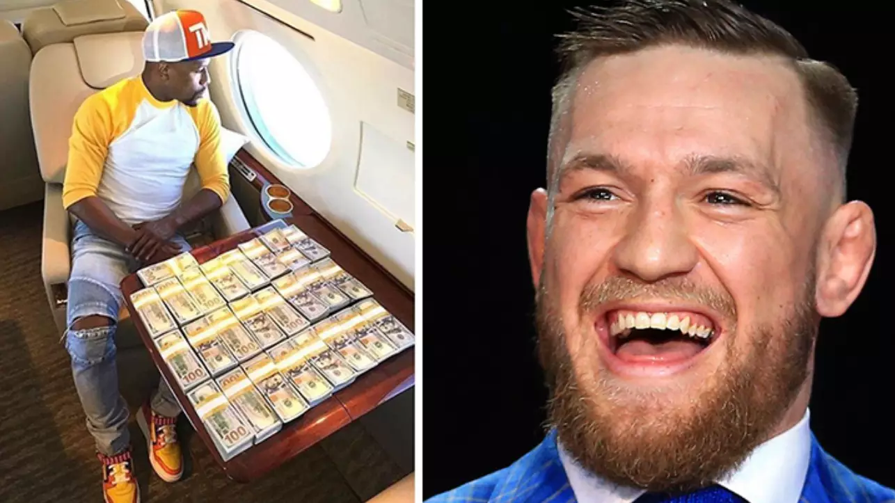 Mayweather Posts Picture Of $100 Million Cheque, McGregor Obviously Responds