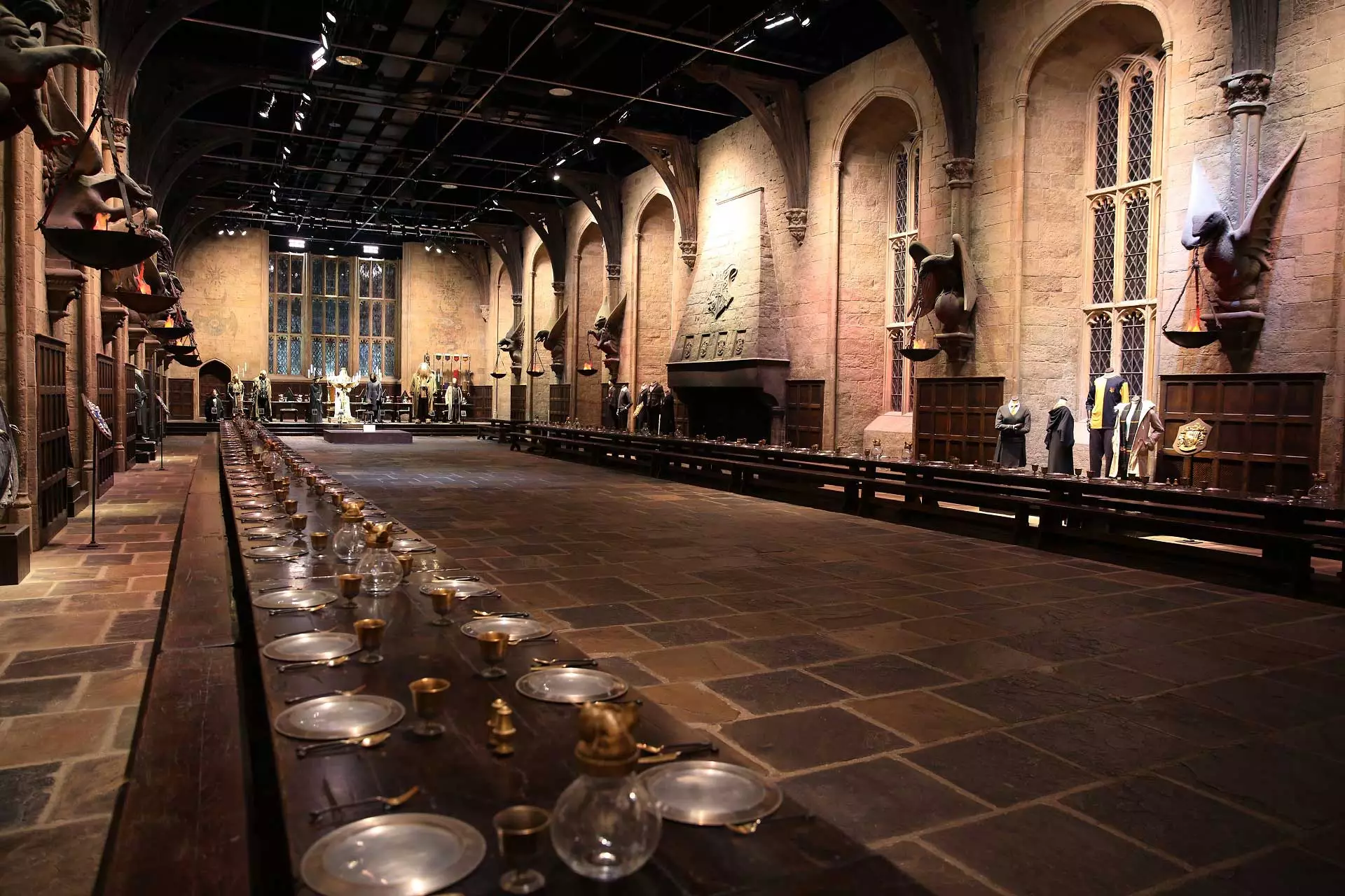 The Studio Tour's Great Hall will be decked out in Slytherin colours. (