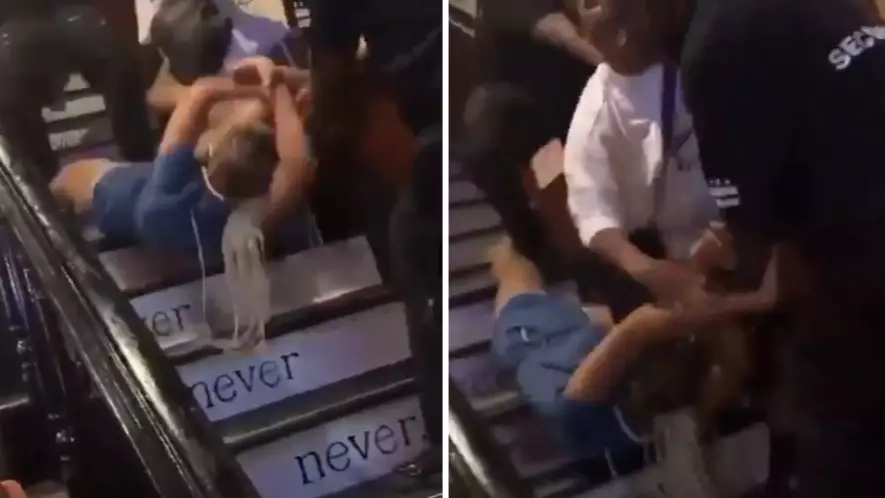Nellie's Sports Bar: Video Shows Staff 'Dragging Woman Down The Stairs By Her Hair'