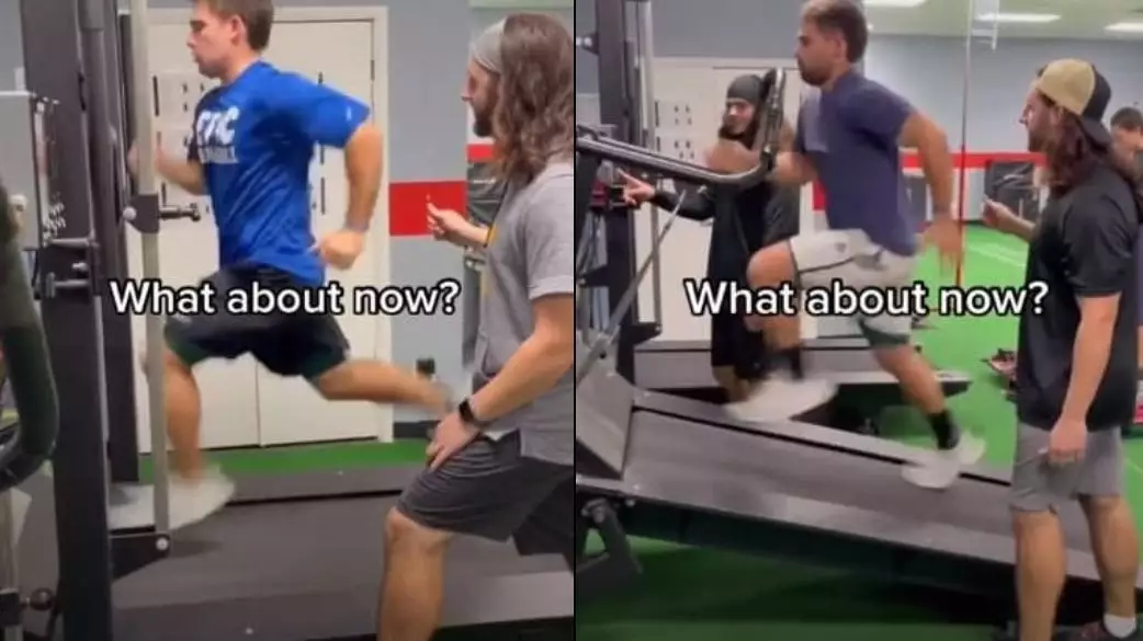 People Can’t Work Out If Guy Is Running Forwards Or Backwards On Treadmill