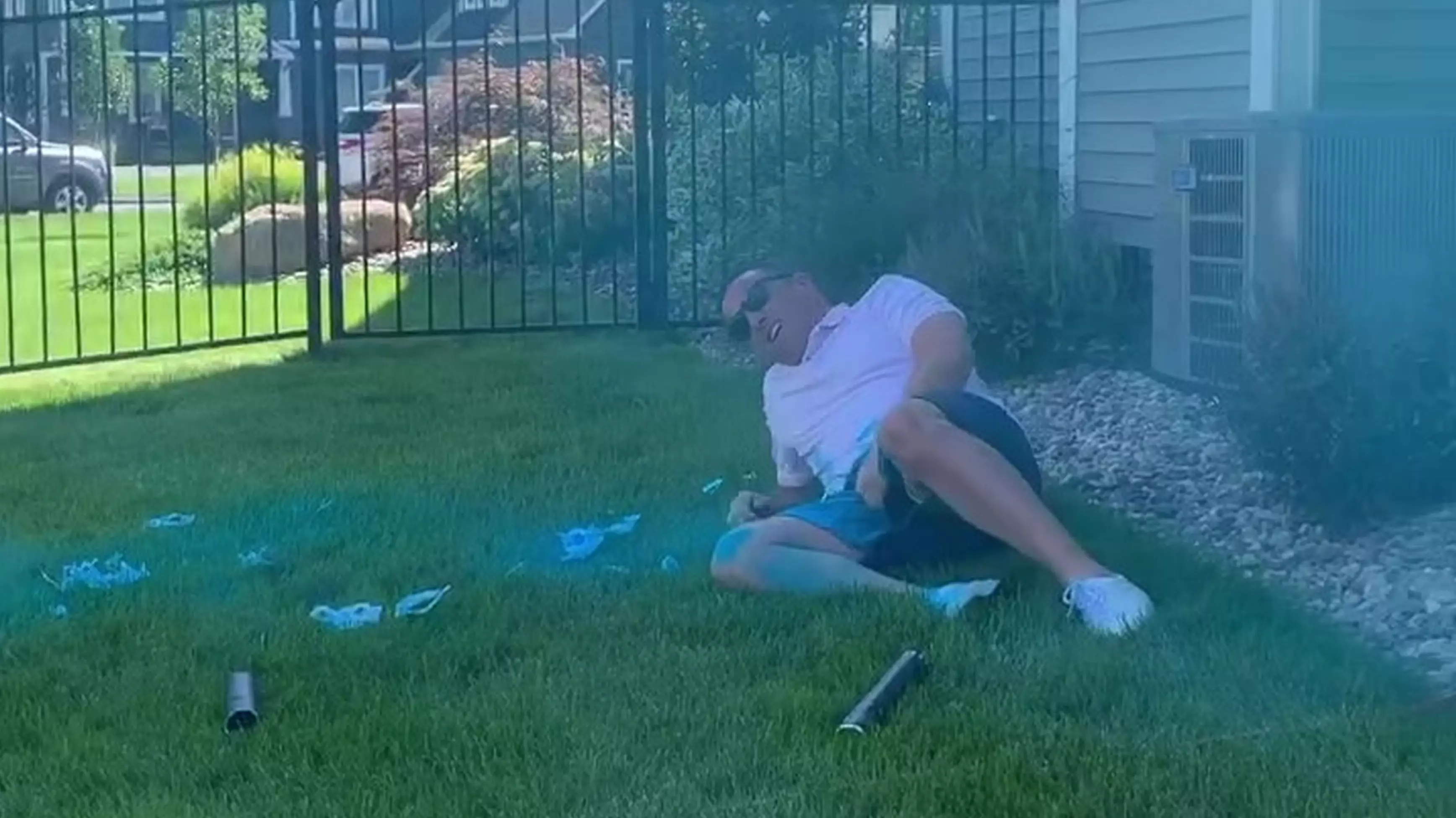Dad Hit In The Crotch As Gender Reveal Goes Wrong