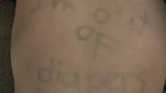 Nursery Teacher Fired After Writing Message For Parent On Toddler's Stomach