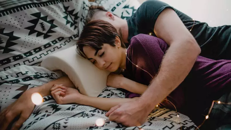 There's Now A Pillow That Makes Spooning Really Comfortable