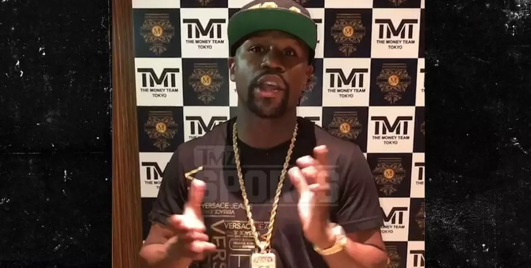 Mayweather reveals he's going to be at a big boxing event in Tokyo. Image: TMZ