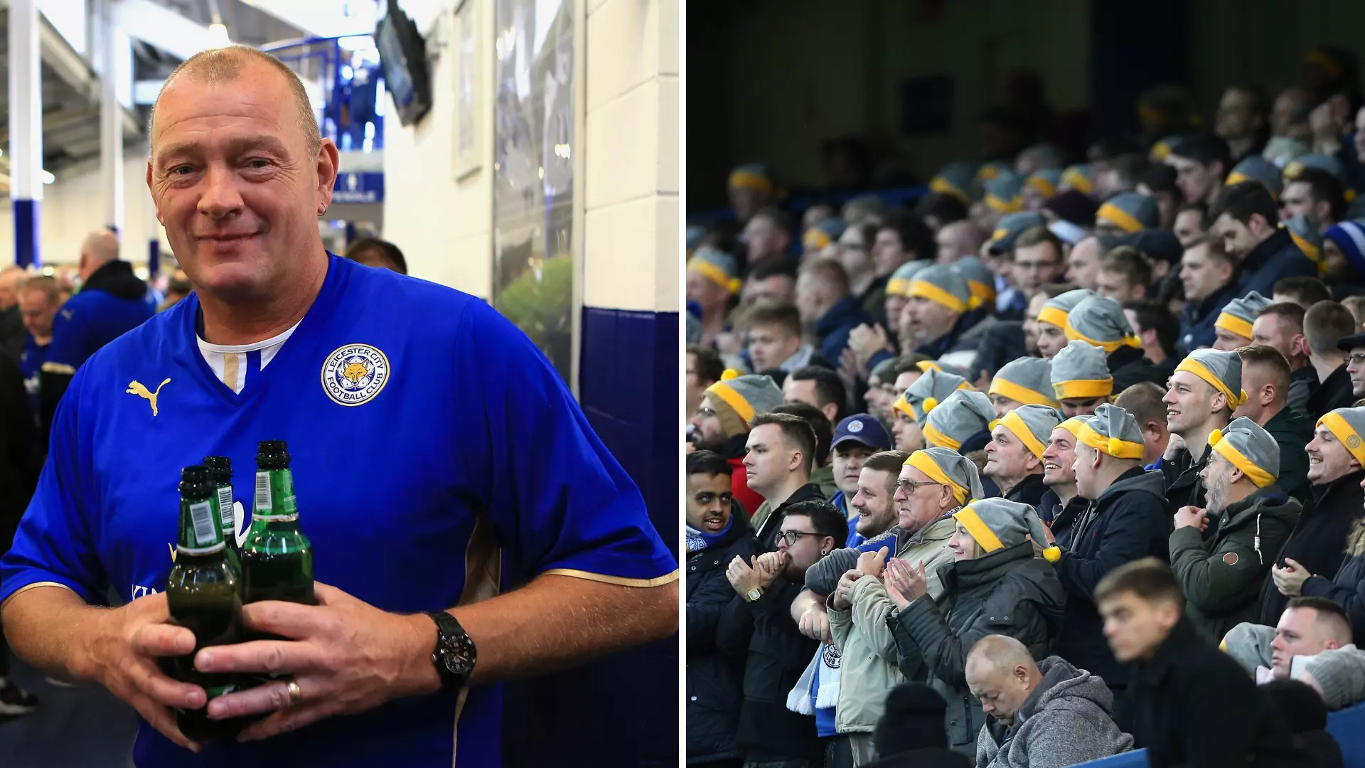 Leicester City Giving Free Beer, Mince Pies To Fans At Manchester City Match
