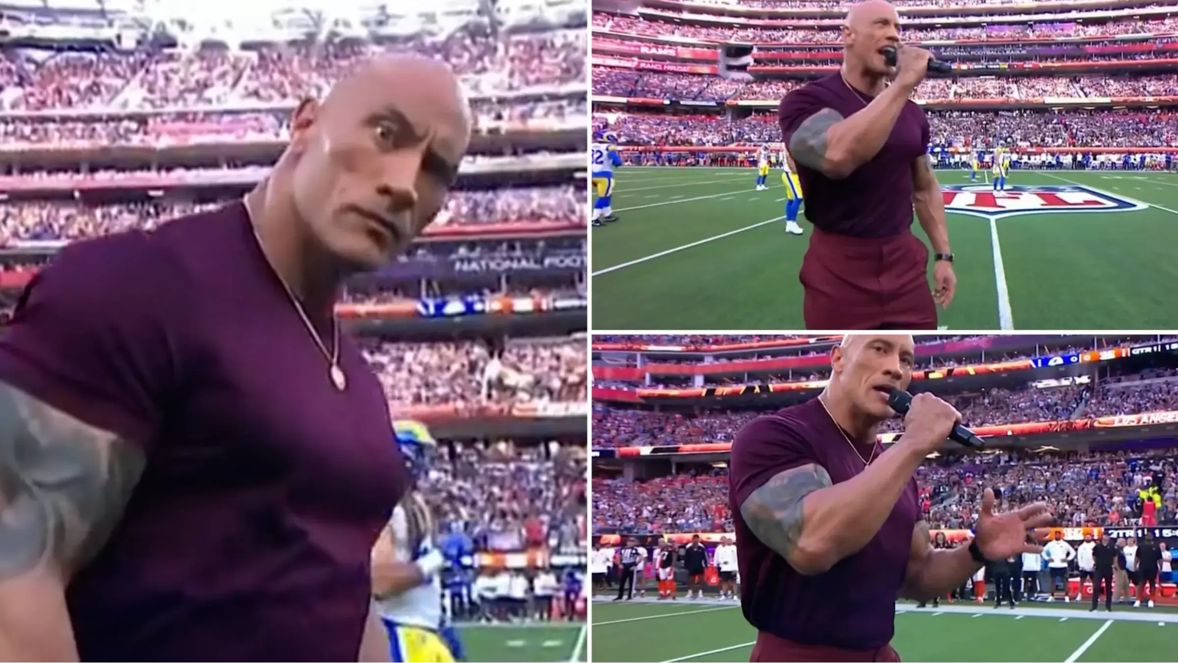 Dwayne 'The Rock' Johnson Gives Epic, Spine-Tingling Intro To Super Bowl LVI