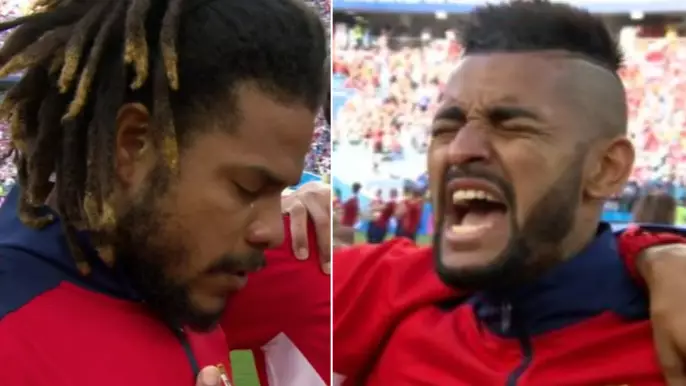 Panama's Captain Breaks Down In Tears During Emotional National Anthem 