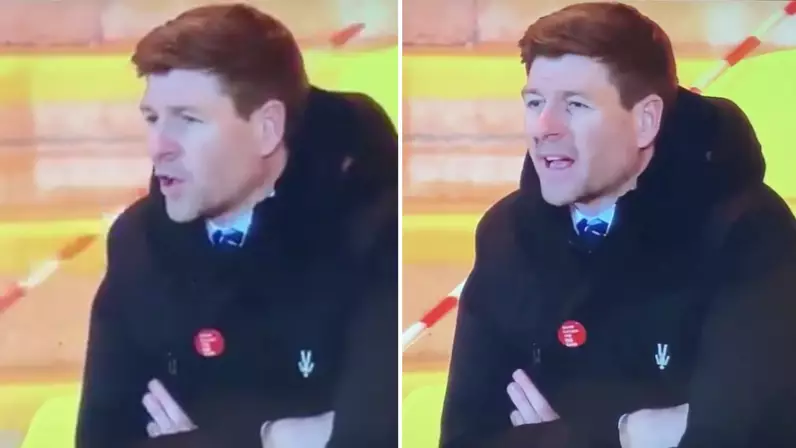 Steven Gerrard Appeared To Call Someone A "F*****g Ballbag' During Rangers Game Last Night