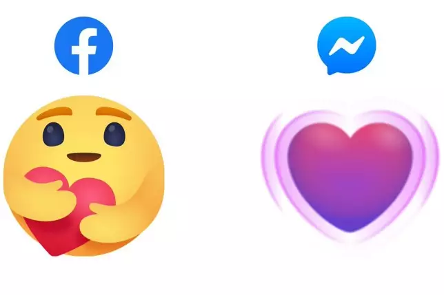 Facebook has launched a 'care' reaction and a purple messenger heart (
