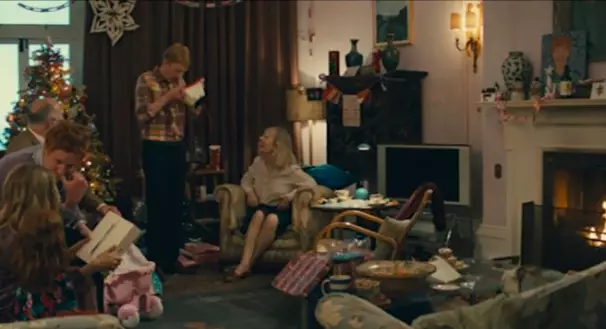 Fans will remember the living room from the film's Christmas scenes
