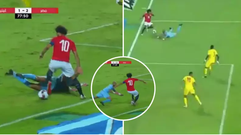 Mo Salah Sits Down Goalkeeper Twice In Seconds For Egypt
