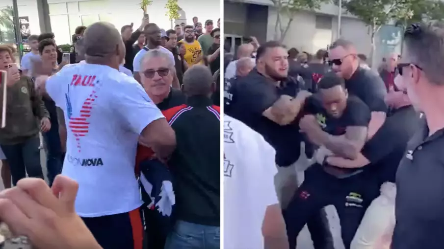 Shannon Briggs Involved In Fight Outside Staples Center After KSI And Logan Paul Weigh-In